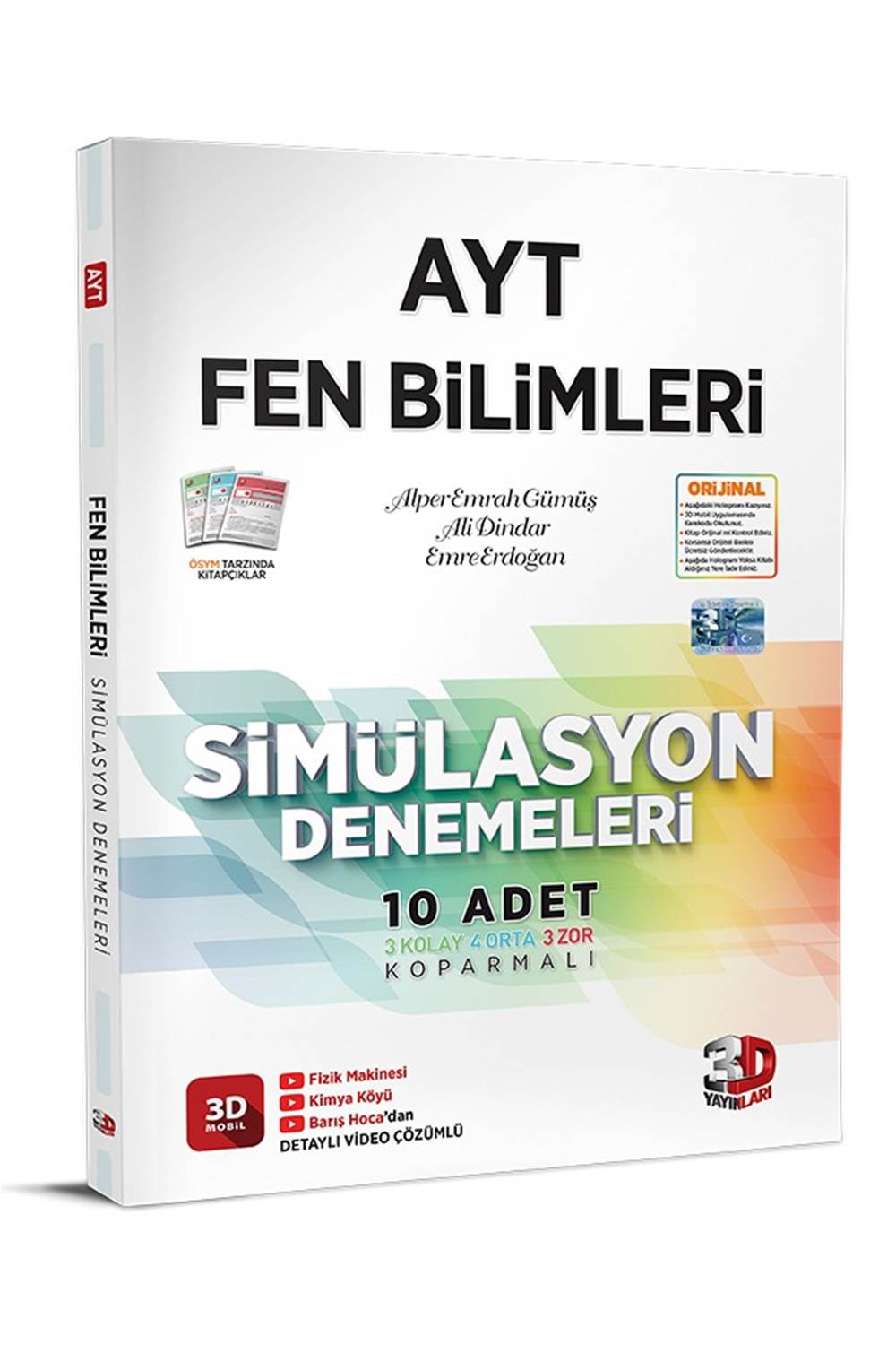 3D Yayınları AYT Fen Bilimleri Simülasyon Denemeleri