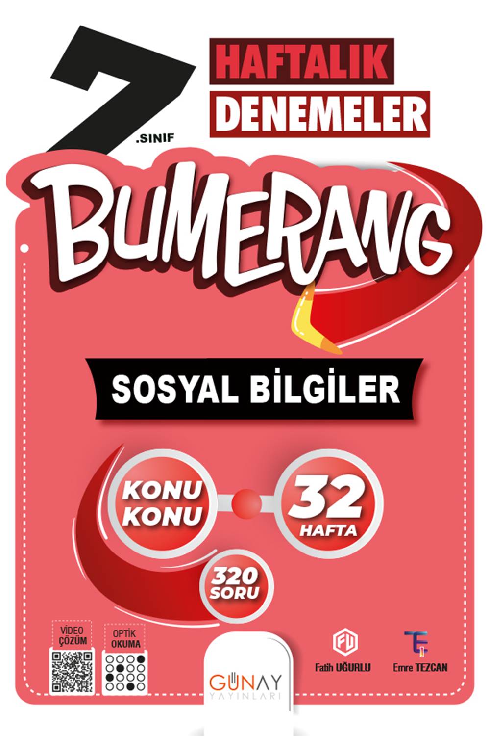 Günay 7.SINIF Bumerang 32 Haftalık Sosyal Bilgiler Denemeleri