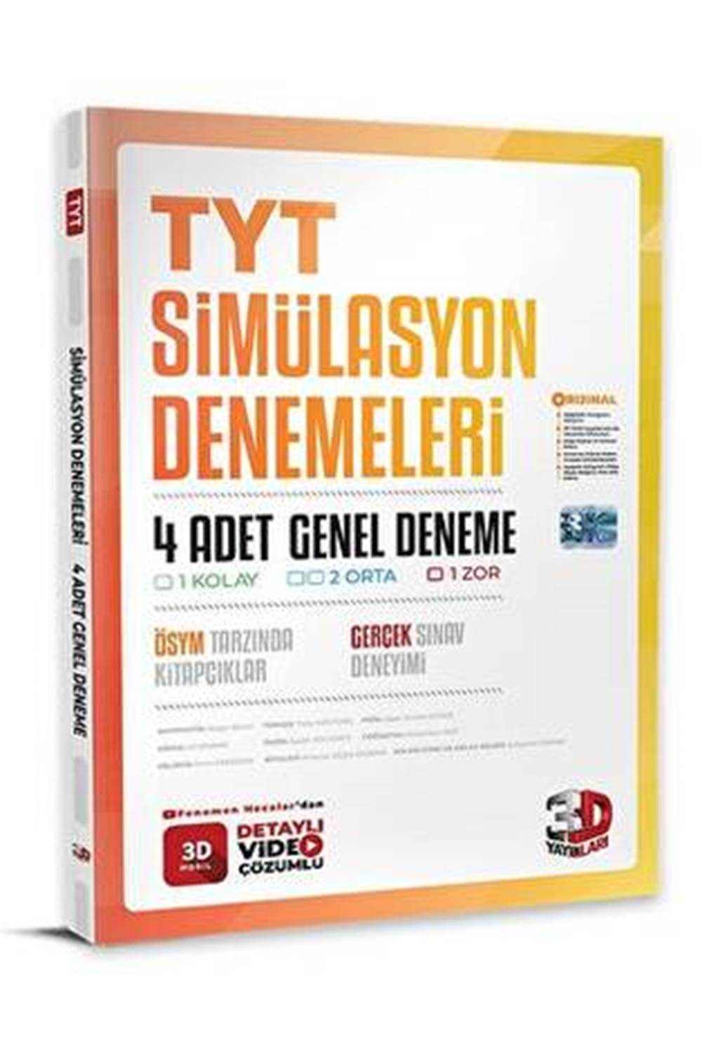 3D Yayınları TYT 4 lü Simülasyon Genel Deneme