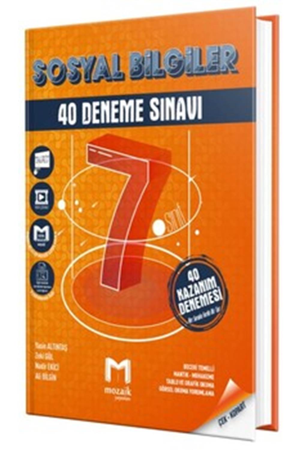 7. Sınıf Sosyal Bilgiler 40`lı Deneme Mozaik Yayınları