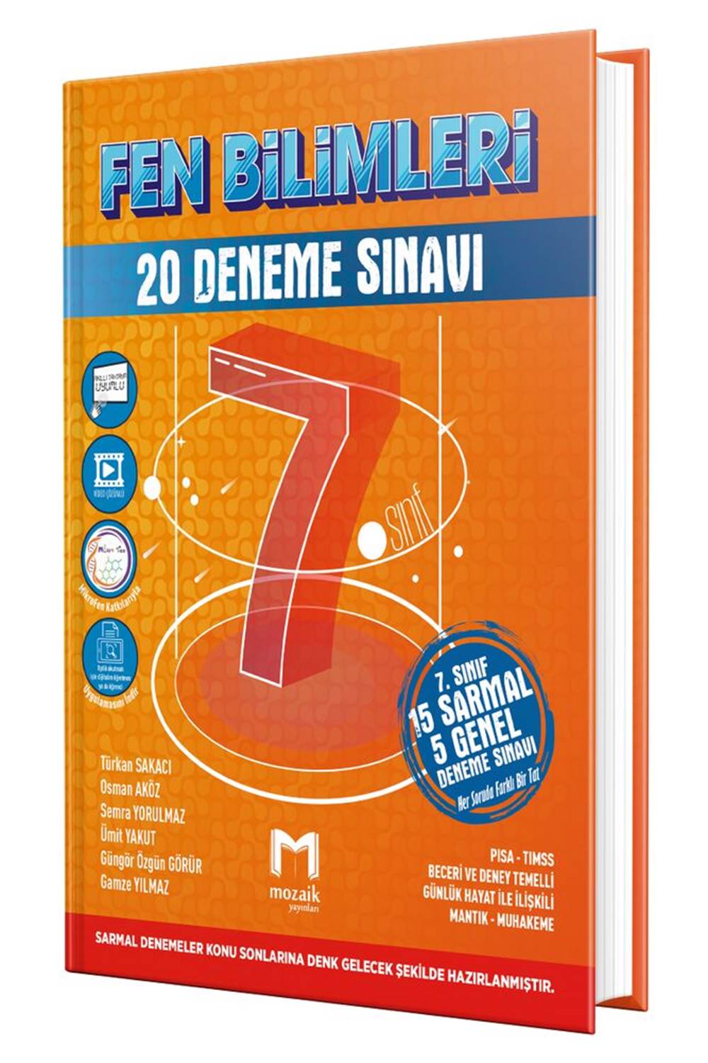 7. Sınıf Fen Bilimleri 20`li Deneme Mozaik Yayıncılık