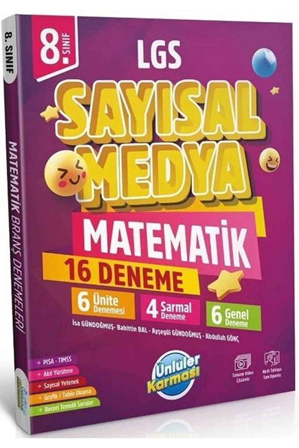 Ünlüler Karması 8. Sınıf LGS Sayısal Medya Matematik 16 Deneme