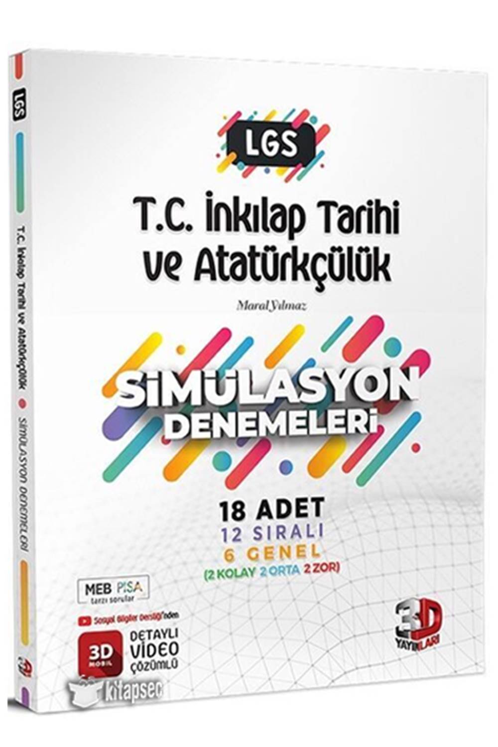 8. Sınıf LGS T.C. İnkılap Tarihi ve Atatürkçülük Simülasyon 18 Deneme 3D Yayınları