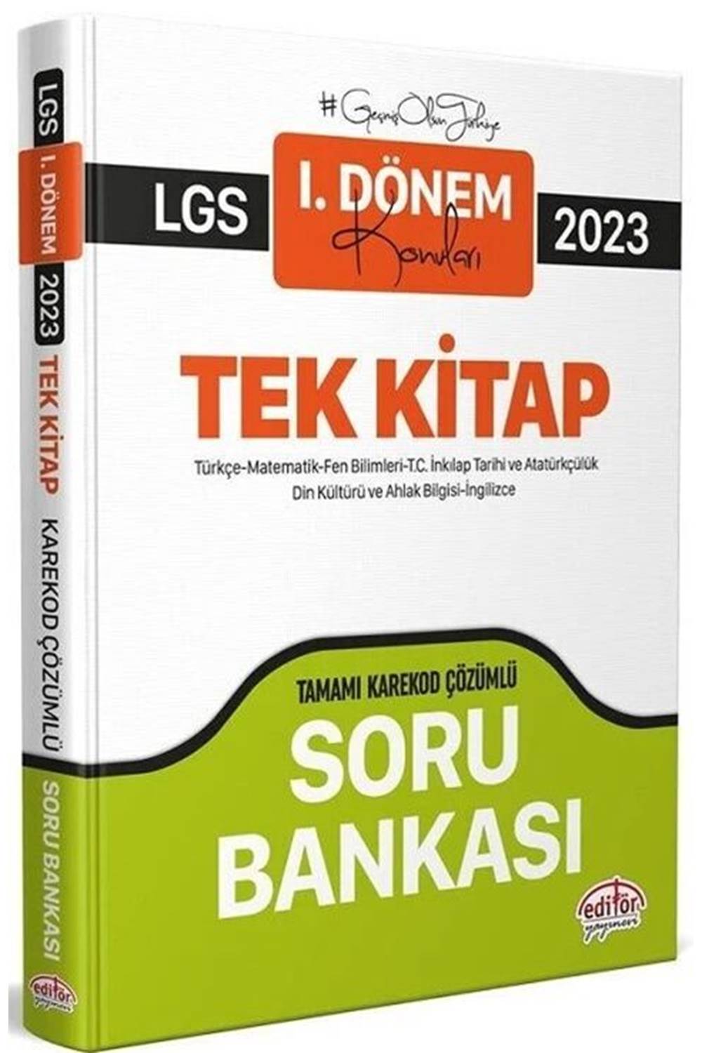 Editör LGS 1. Dönem Tüm Dersler Soru Bankası (Karekod Çözümlü)