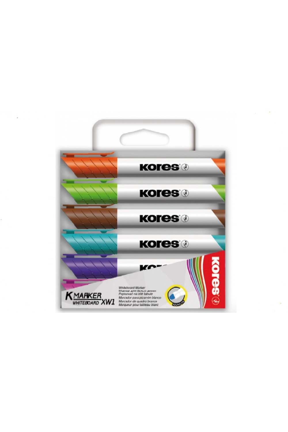 KORES K-MARKER WHITEBOARD XW1 KARIŞIK 6LI