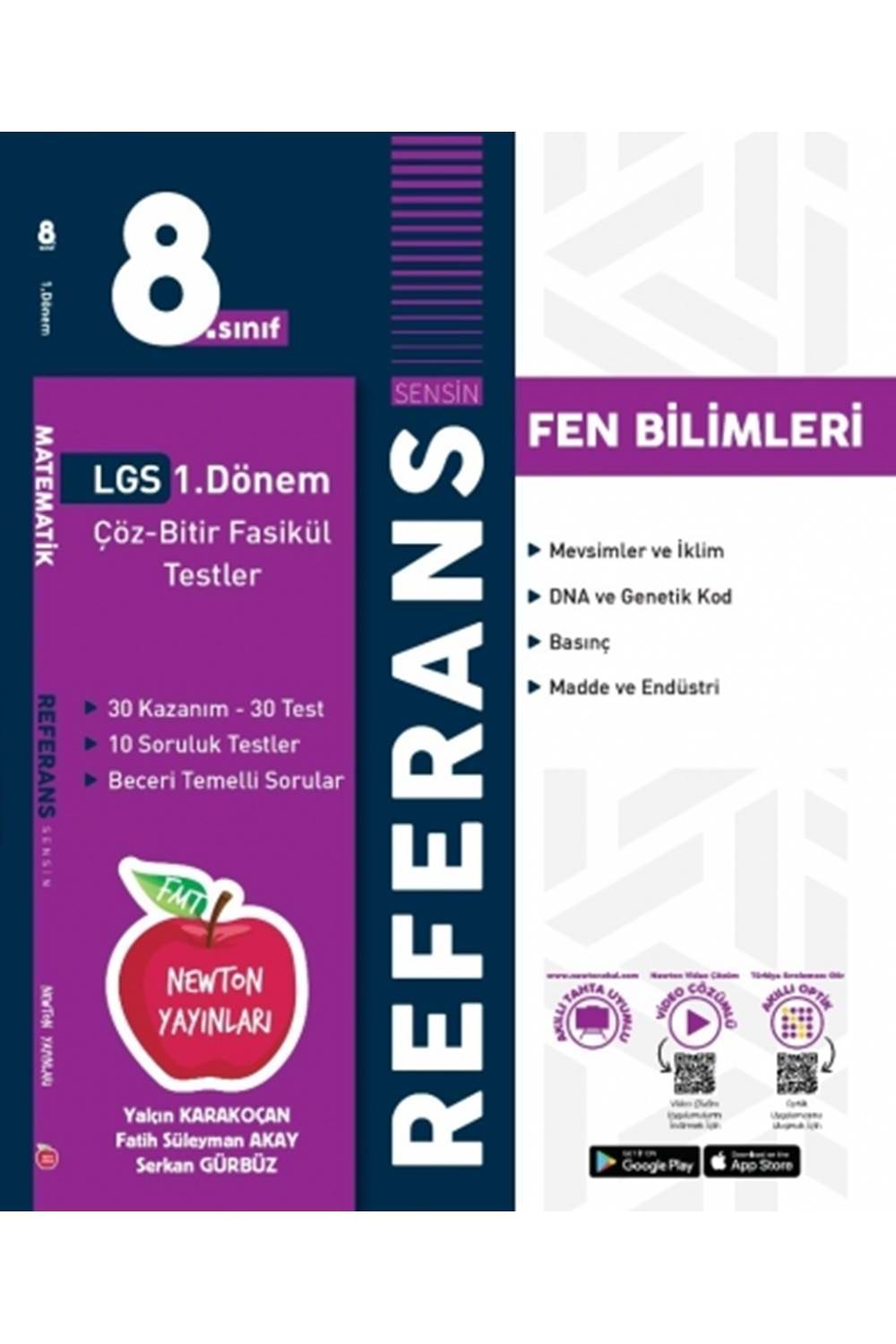Newton Yayınları 8.Sınıf 1.Dönem Tekrarı Referans Fen Bilimleri Soru Bankası