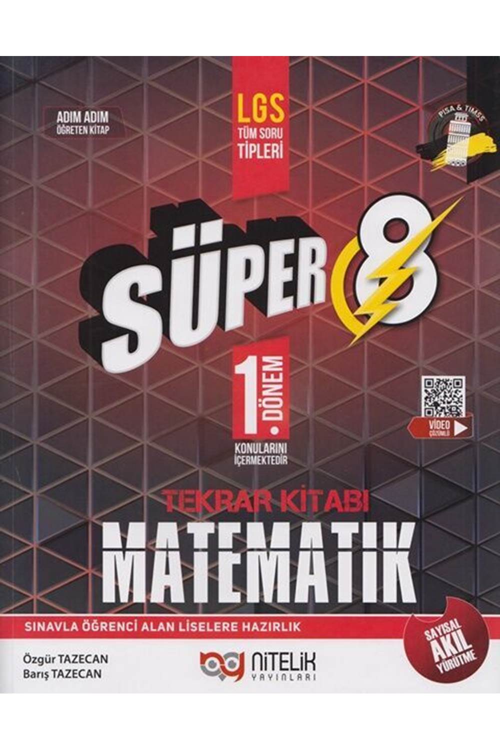 Nitelik 8.Sınıf 1.Dönem Süper Matematik Soru Tekrar Kitabı