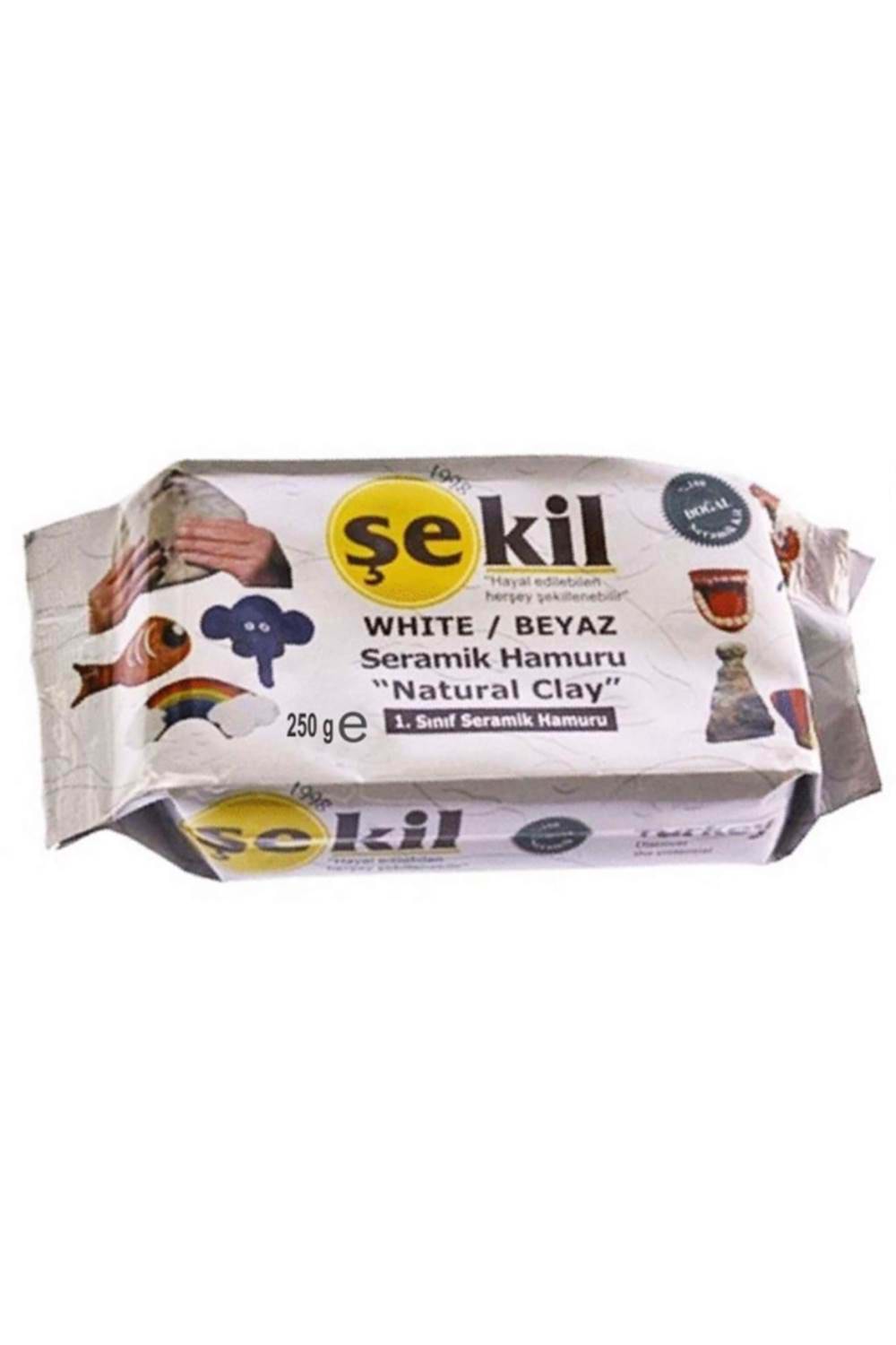 ŞEKİL KİL SERAMİK HAMURU BEYAZ 250GR