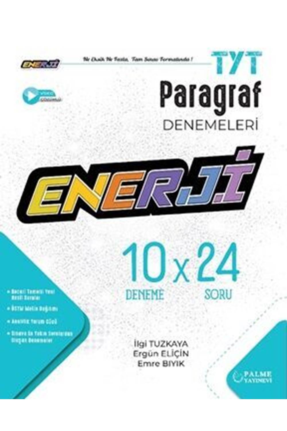 PALME ENERJİ YKS TYT PARAGRAF 10 X 24 DENEMELERİ