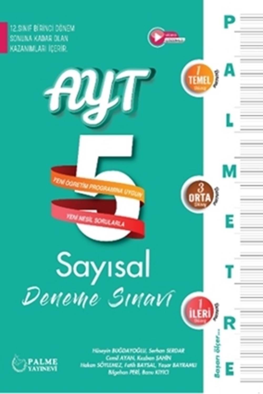 PALME YKS 1.DÖNEM AYT 5 DENEME SINAVI SAYISAL PALMETRE