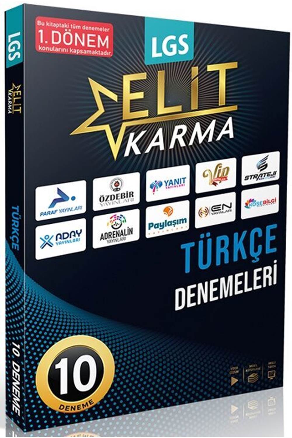Paraf Yayınları 8. Sınıf LGS Türkçe 1. Dönem Elit Karma 10 lu Deneme