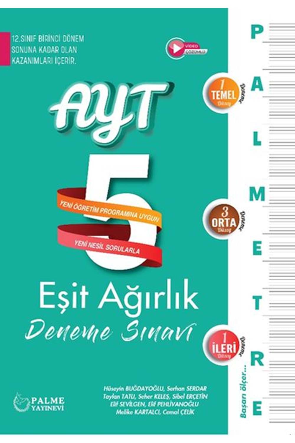 PALME YKS 1.DÖNEM AYT 5 DENEME SINAVI EŞİT AĞIRLIK PALMETRE