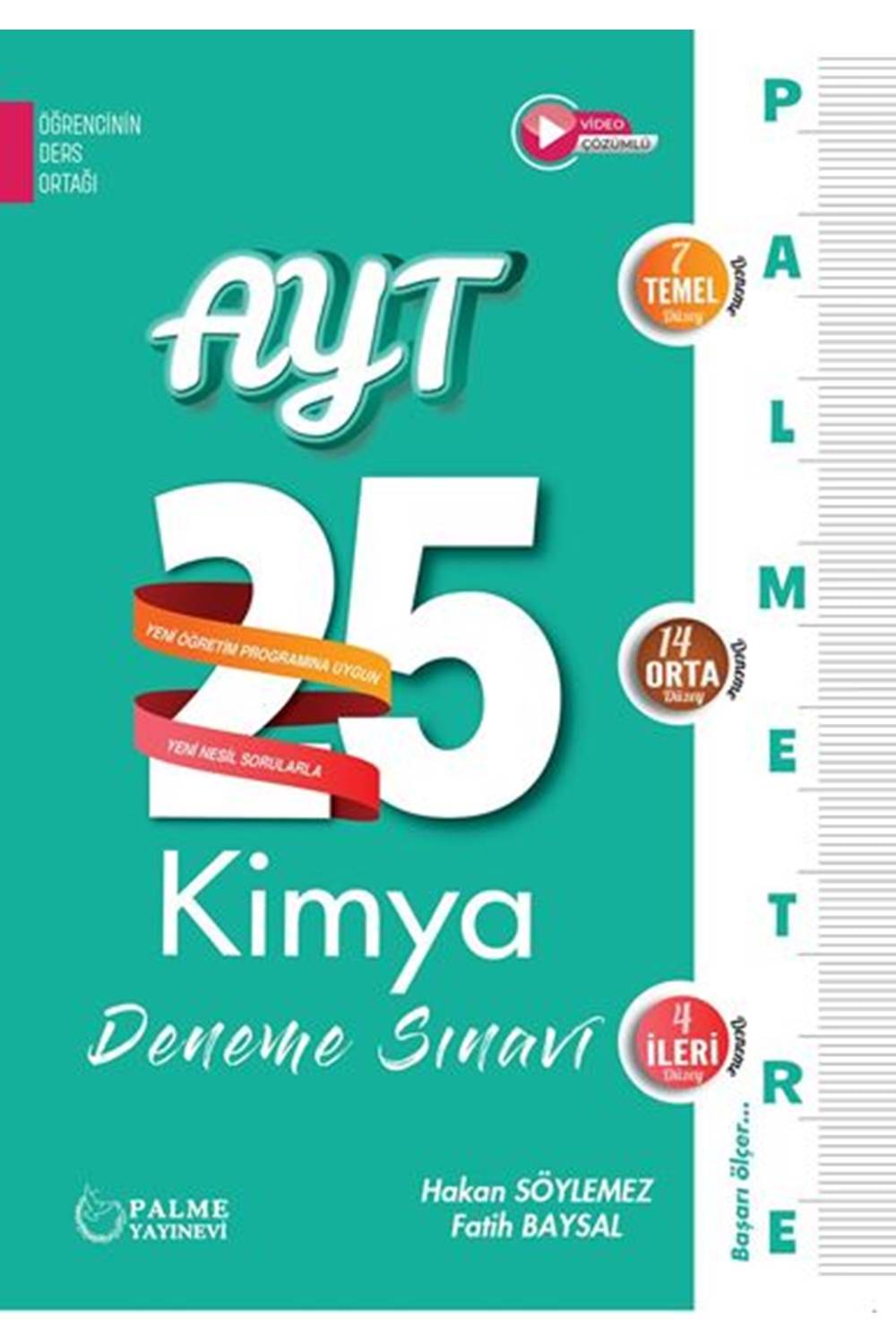 PALME YKS AYT KİMYA 25 DENEME SINAVI PALMETRE SERİSİ *YENİ*