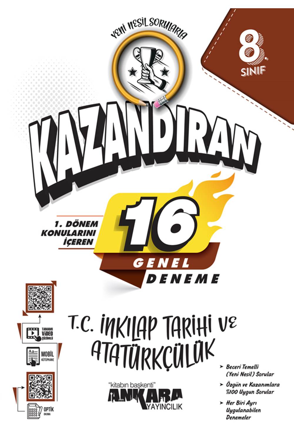 ANKARA 8.SINIF İNK.TAR.VE ATATÜR 1. DÖNEM 16 GNL. DENEME
