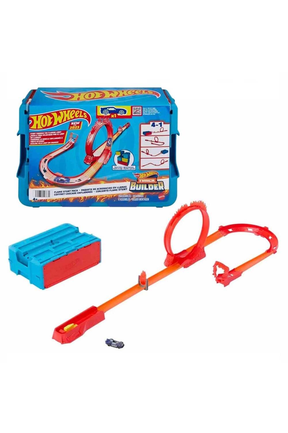 HOT WHEELS TRACK BUILDER ALEV TEMALI AKROBASİ SETİ