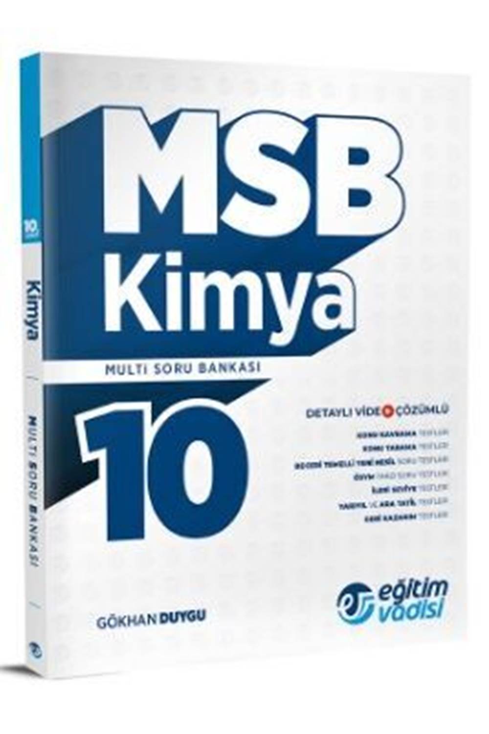 Eğitim Vadisi Yayınları 10. Sınıf Kimya MSB Multi Soru Bankası