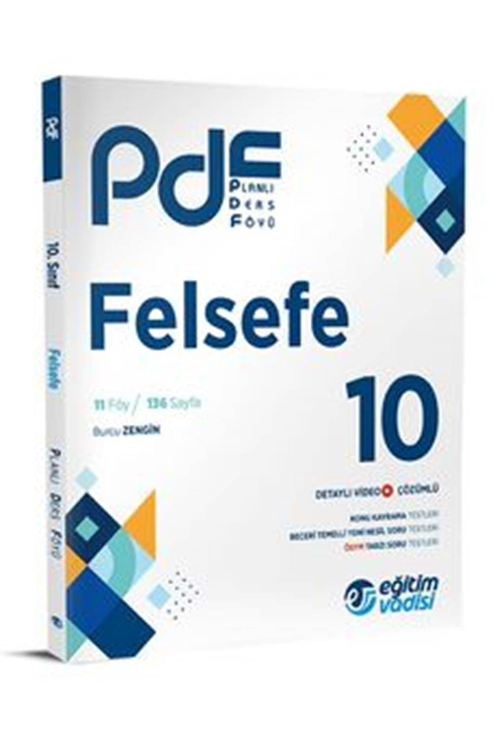 Eğitim Vadisi Yayınları 10. Sınıf Felsefe Pdf Planlı Ders Föyü