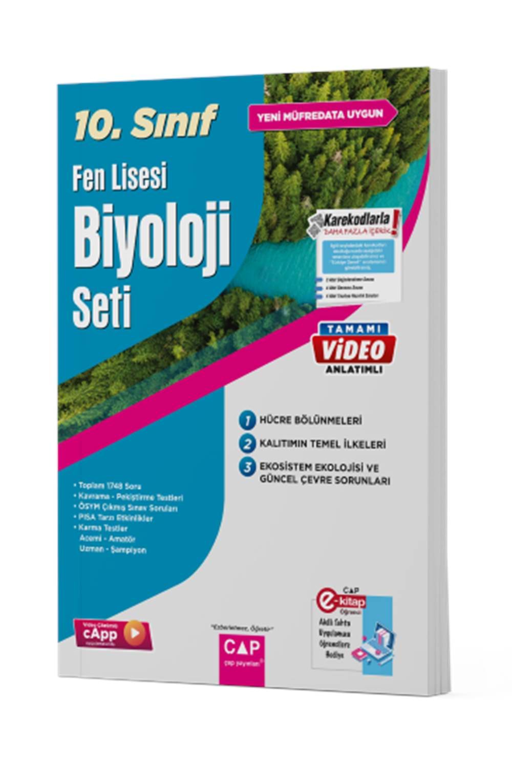 Çap Yayınları 10. Sınıf Fen Lisesi Biyoloji Seti