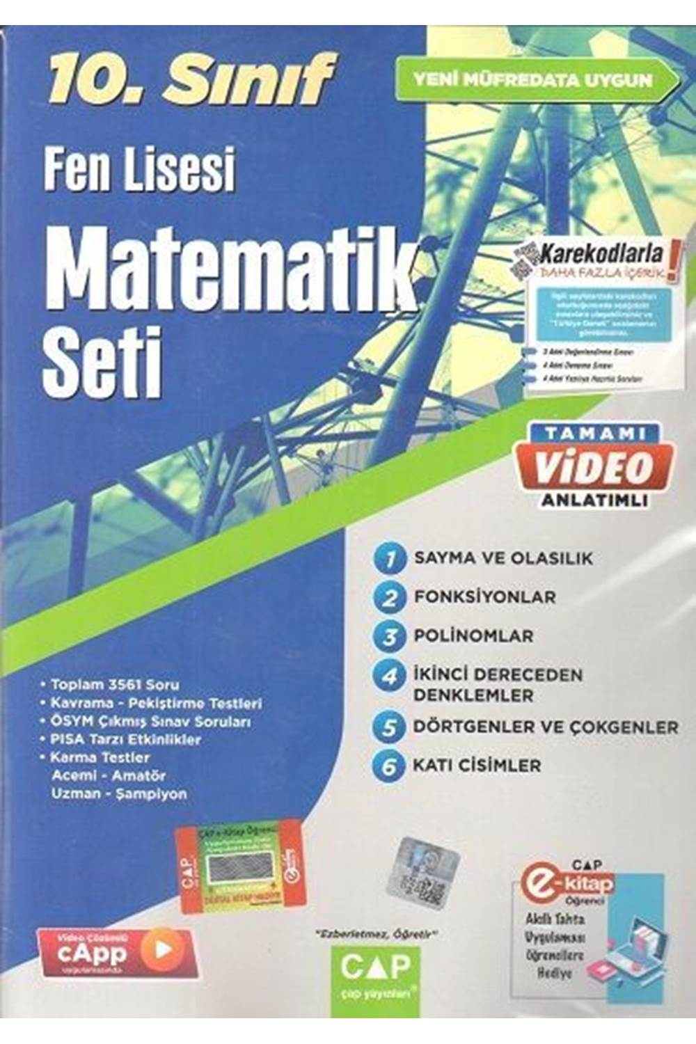 Çap Yayınları 10. Sınıf Fen Lisesi Matematik Seti