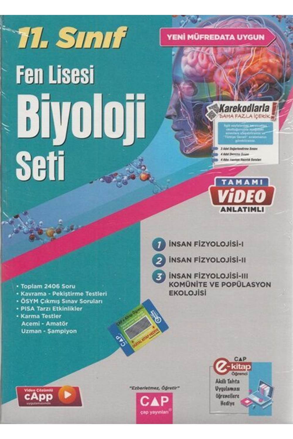 Çap Yayınları 11. Sınıf Biyoloji Fen Lisesi Seti