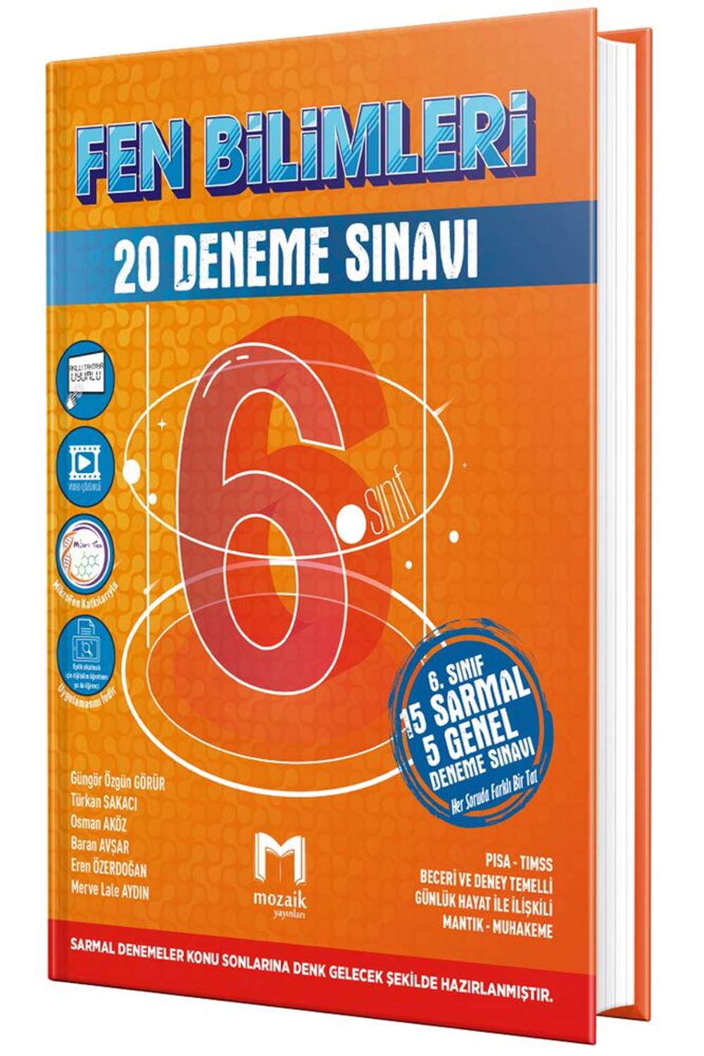 Mozaik Yayınları 6. Sınıf Fen Bilimleri 20 li Deneme