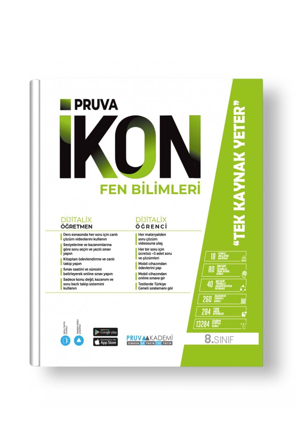 Pruva Akademi 8. Sınıf İkon Fen Bilimleri Konu Anlatım Kitabı