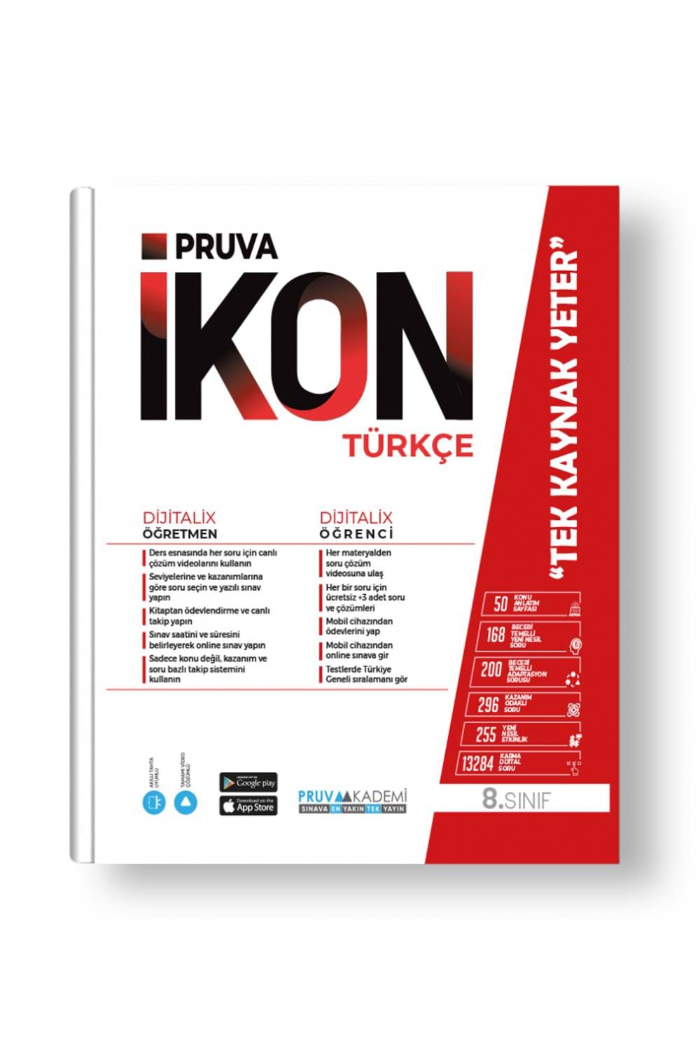 Pruva Akademi 8. Sınıf İkon Türkçe Konu Anlatım Kitabı