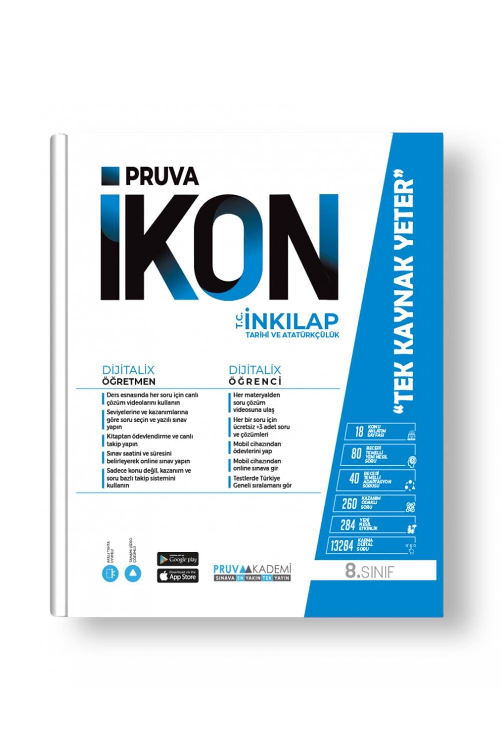 Pruva Akademi 8. Sınıf İkon T.C. İnkılap Tarihi ve Atatürkçülük Konu Anlatım Kitabı