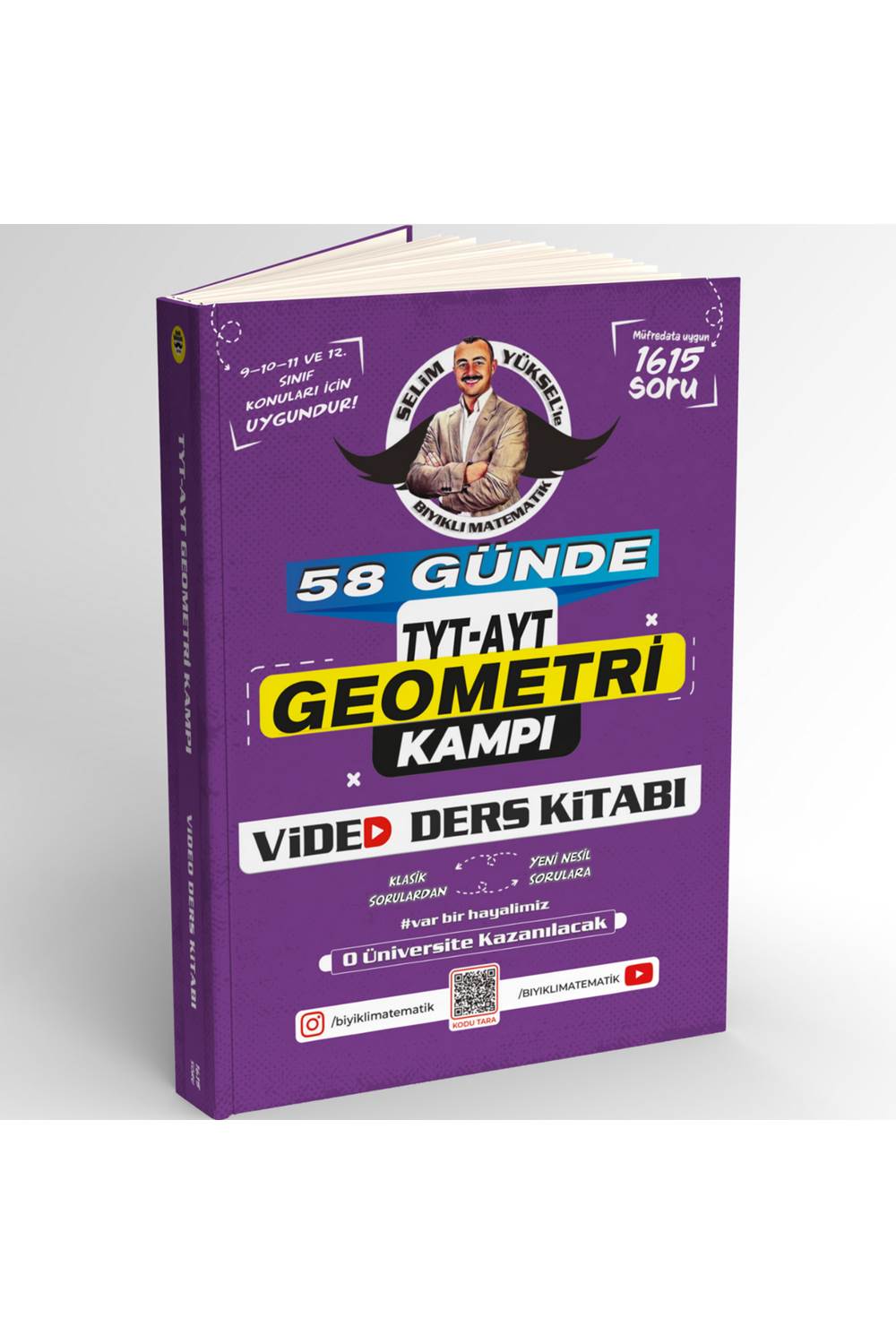 Bıyıklı Matematik 58 Günde TYT AYT Geometri Kampı Video Ders Kitabı