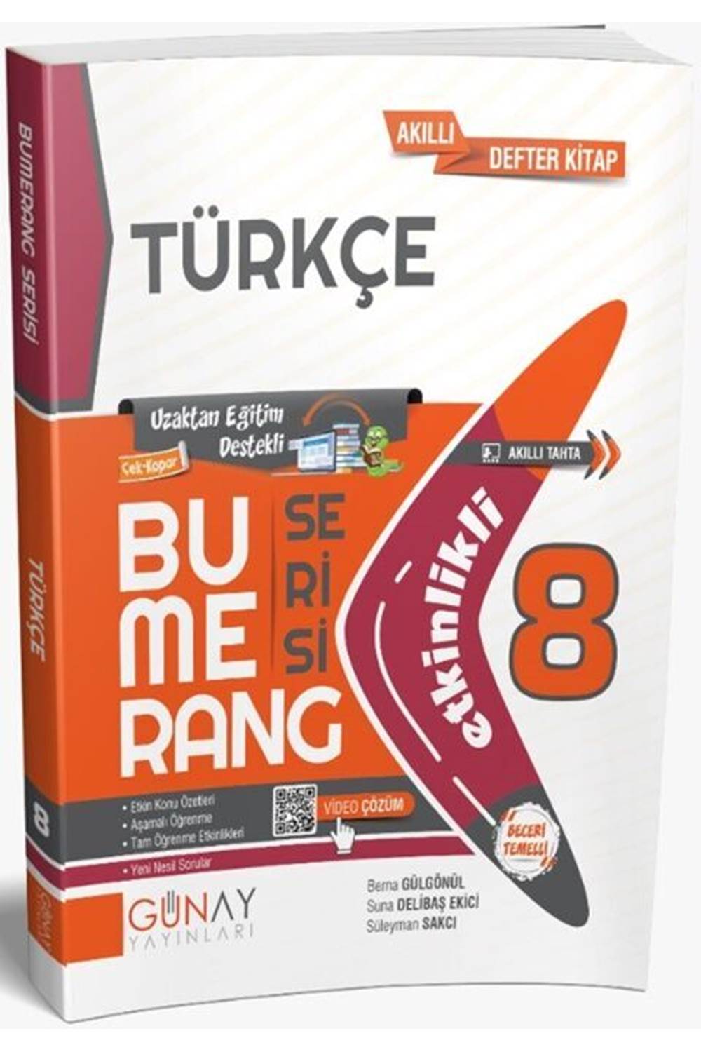 Günay Yayınları 8. Sınıf Türkçe Etkinlikli Bumerang Serisi