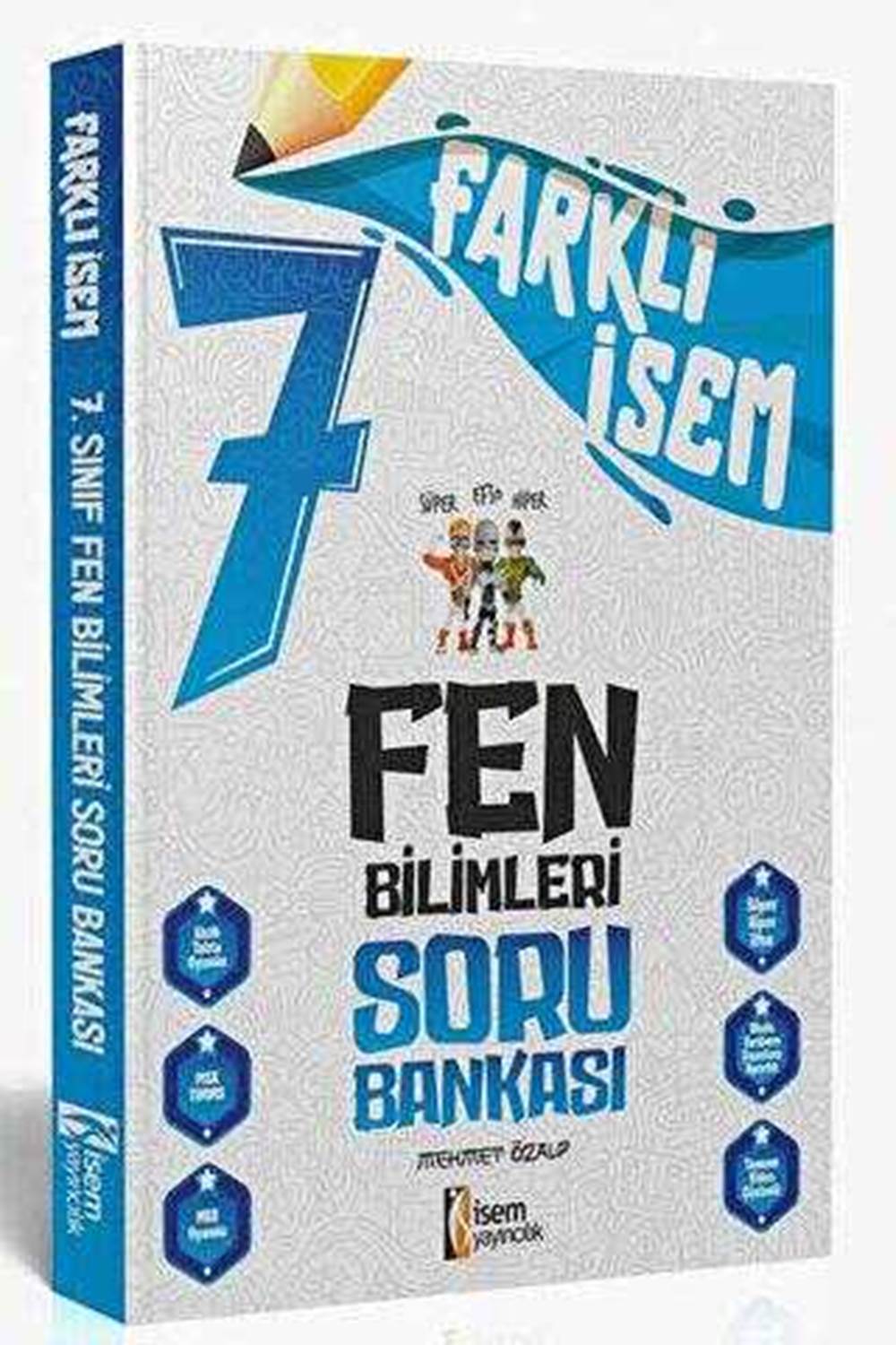 İsem Yayıncılık 2024 Farklı İsem 7. Sınıf Fen Bilimleri Soru Bankası