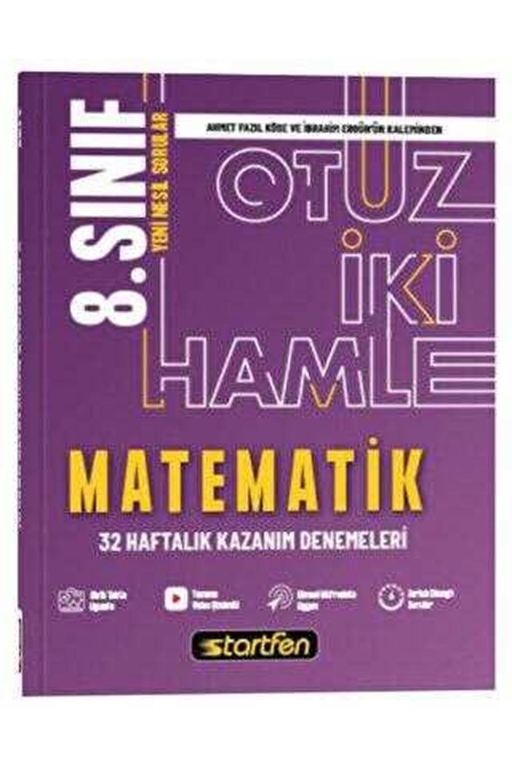 Startfen Yayınları 8. Sınıf Matematik 32 Hamle Haftalık Kazanım Denemeleri