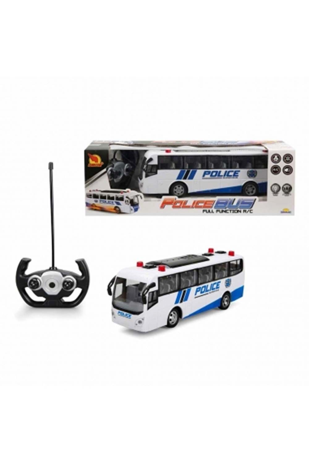 SUN-RST-SNC-R/C F/F OTOBÜS POLİS 27MHZ.4.8V.USB.IŞI