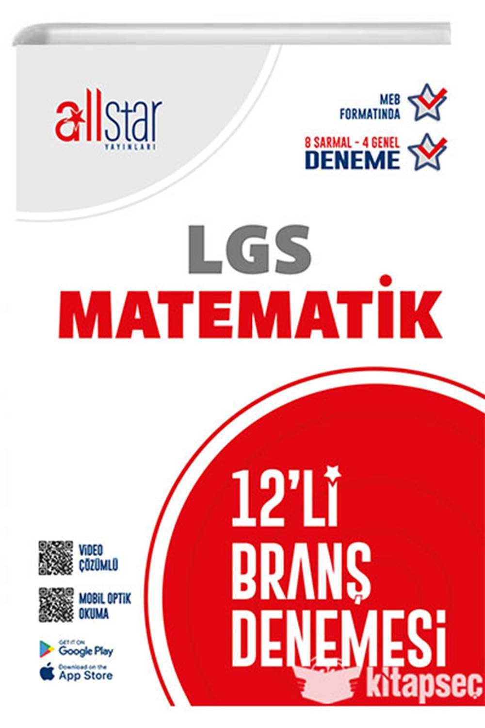 AllStar Yayınları 8. Sınıf LGS Matematik 12 Li Branş Denemesi