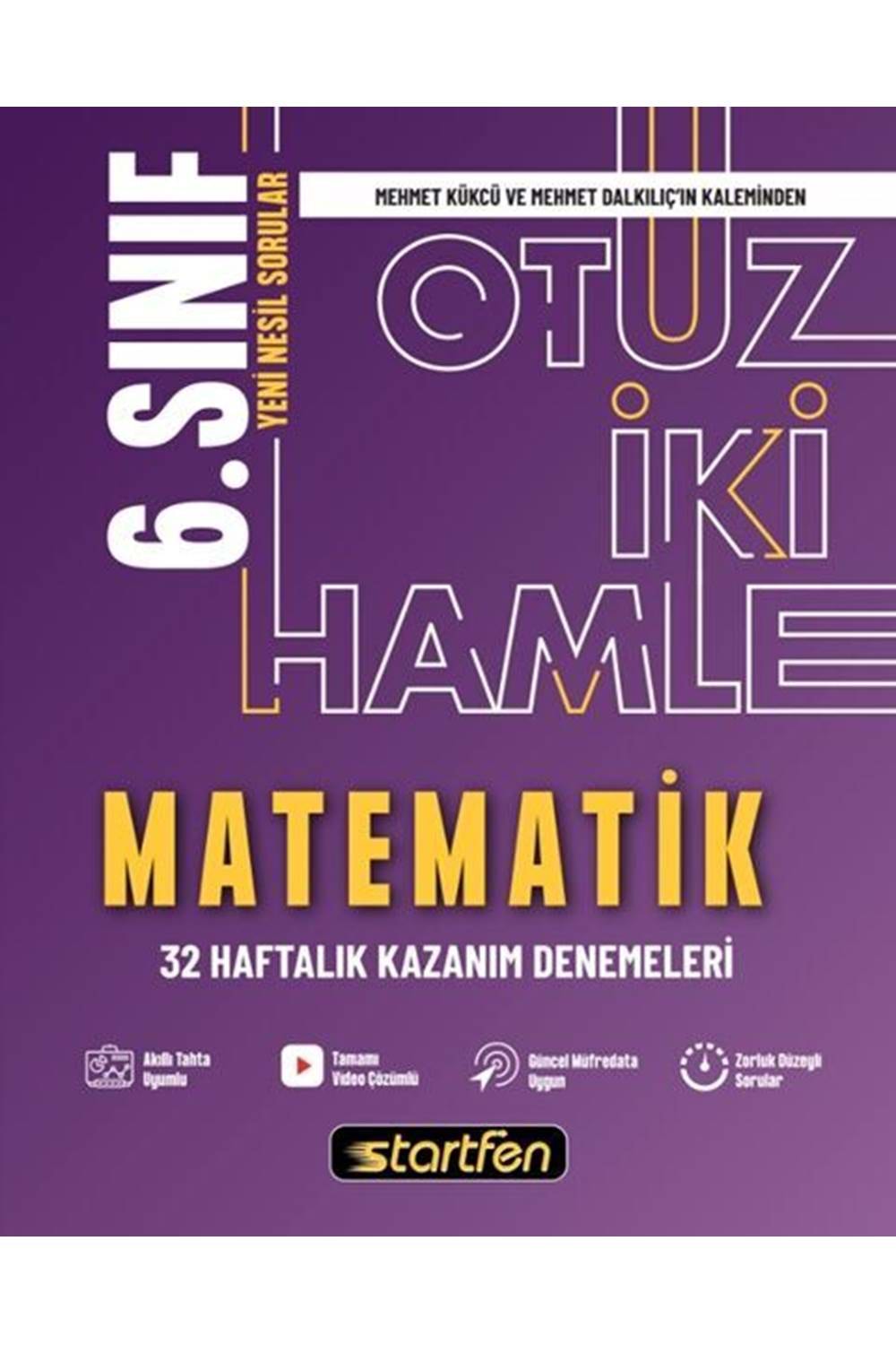 Startfen Yayınları 6. Sınıf - Matematik 32 Hamle Kazanım Denemeleri