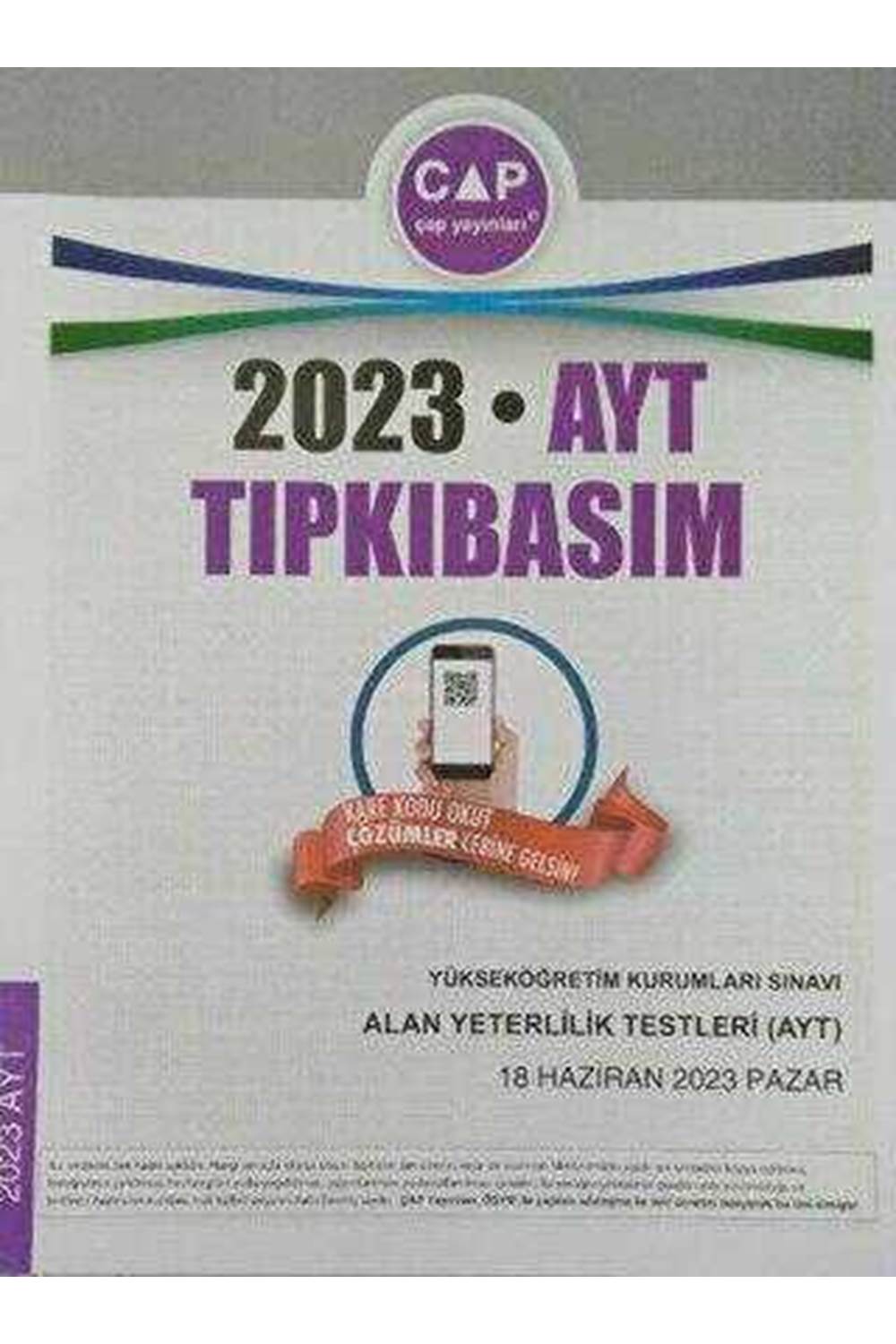 ÇAP YKS AYT TIPKI BASIM 2023