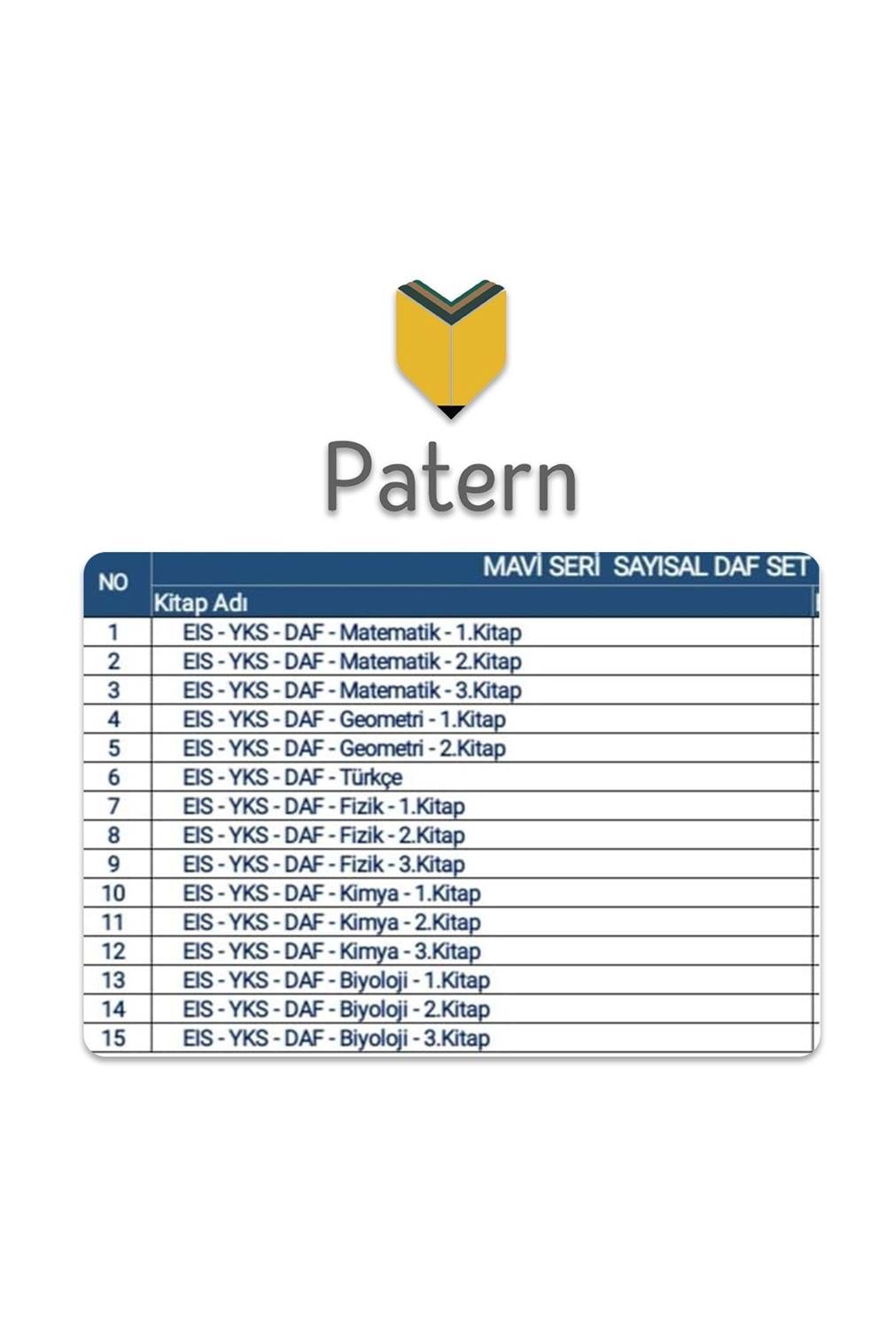 Bahçeşehir Patern Eğitim Kurumu 12. Sayısal Set