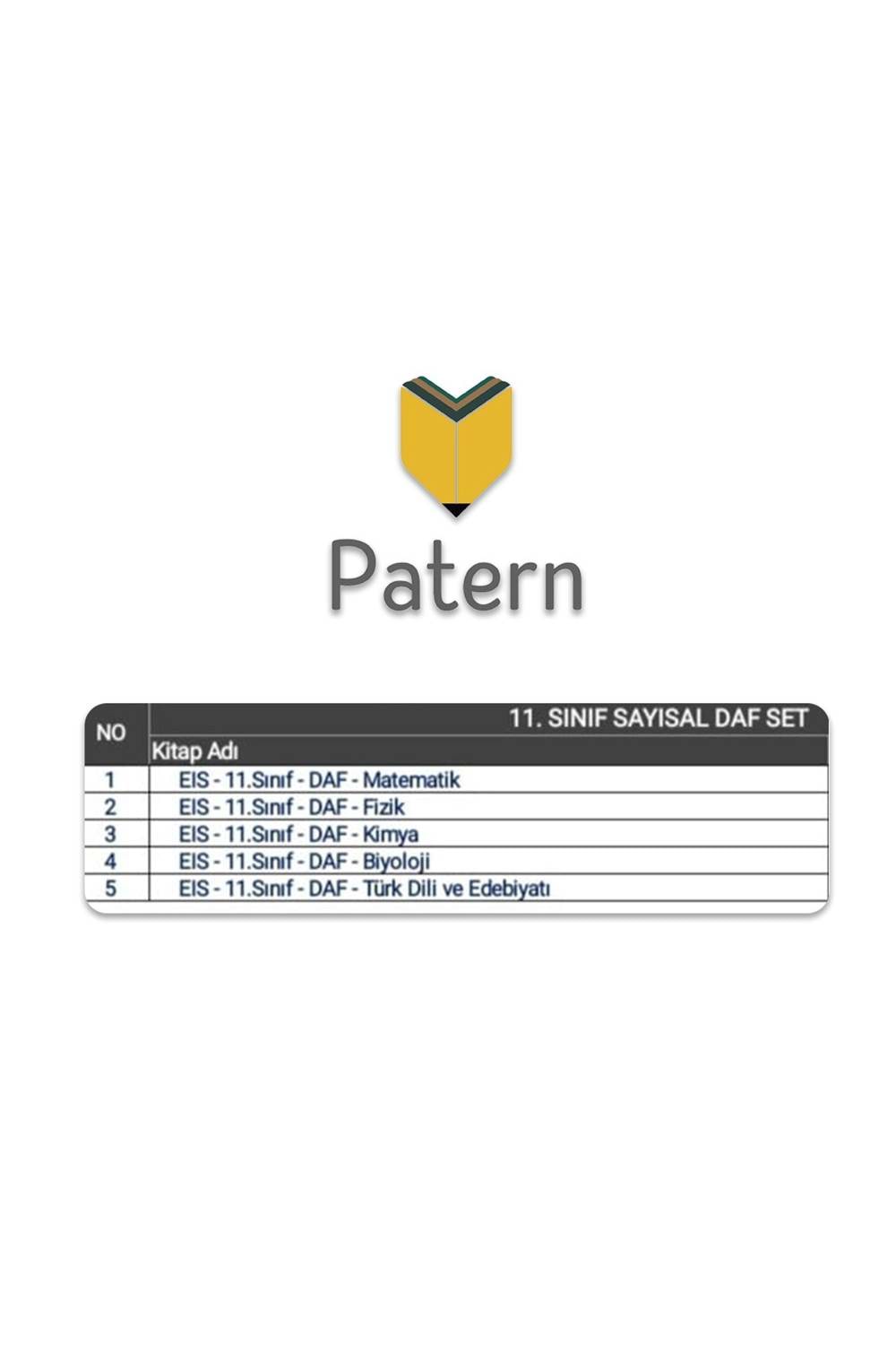 Bahçeşehir Patern Eğitim Kurumu 11. Sayısal Set