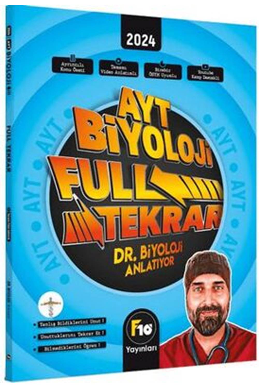 F10 Yayınları Dr. Biyoloji AYT Biyoloji Full Tekrar Video Ders Kitabı
