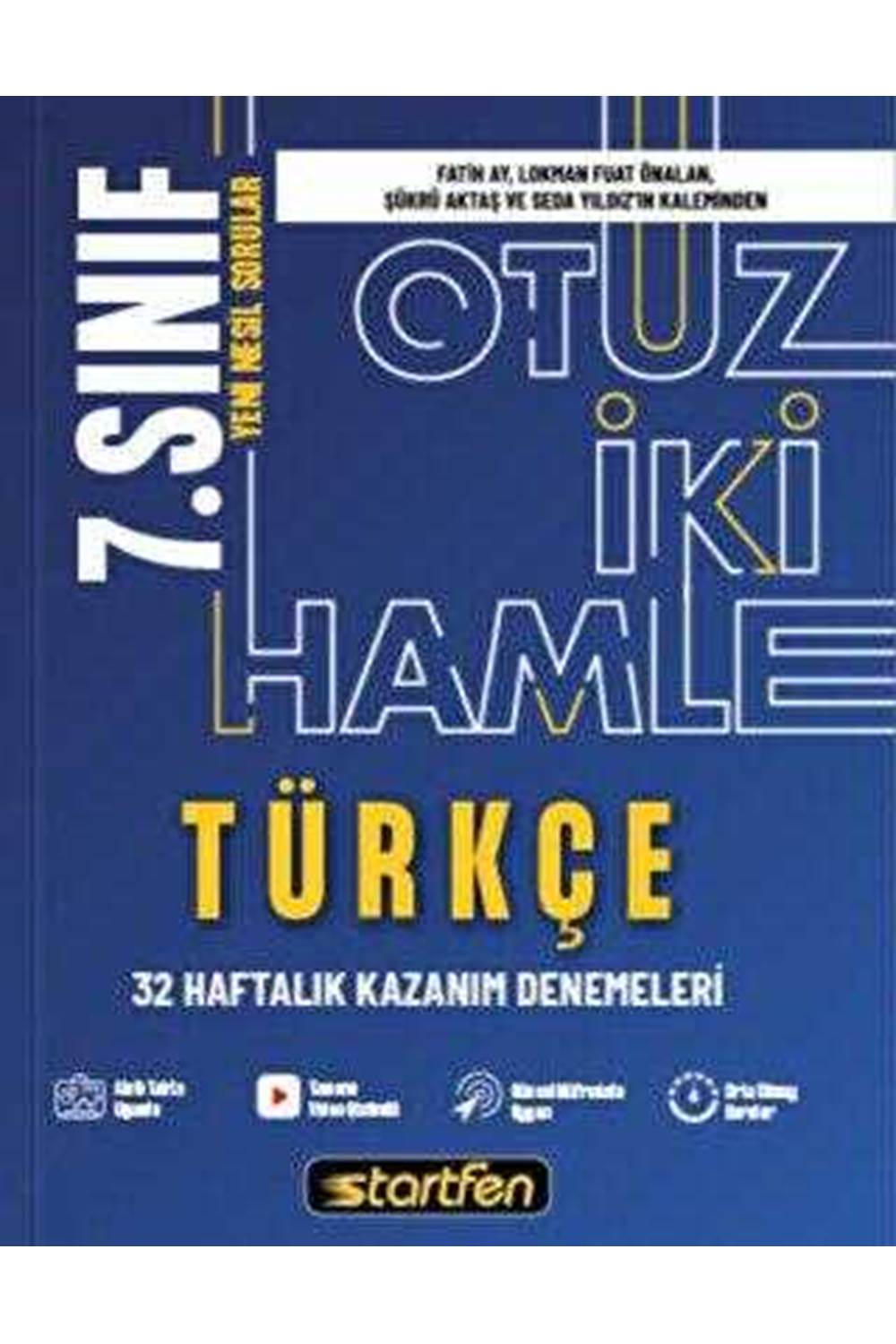 Startfen Yayınları 7. Sınıf - Türkçe 32 Hamle Kazanım Denemeleri
