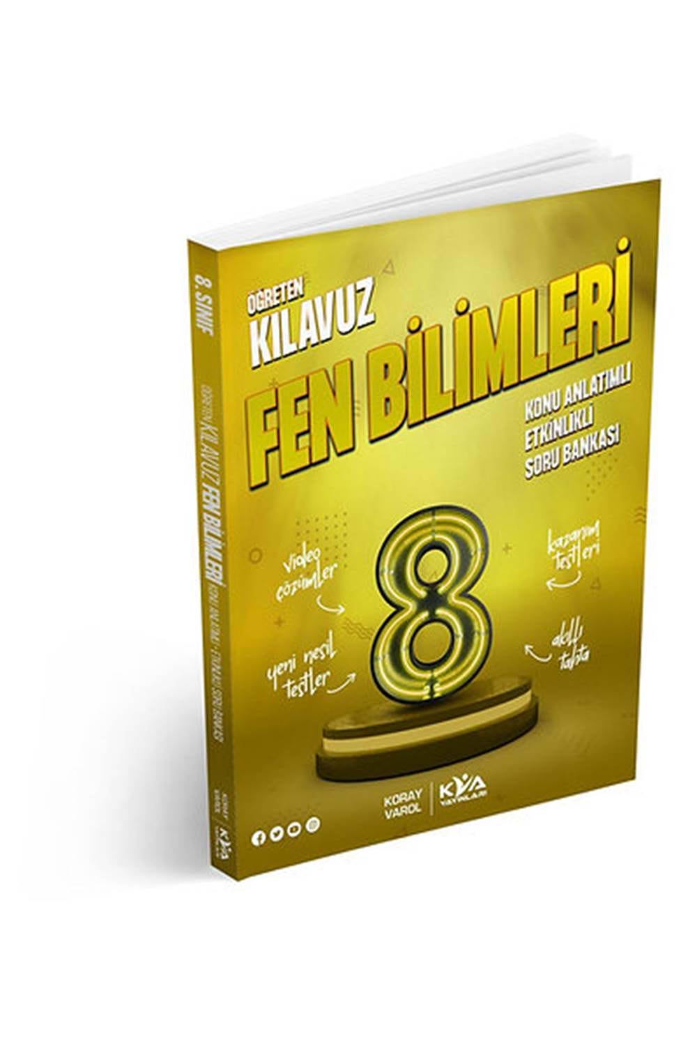 Kva Yayınları KVA Yayınları 8. Sınıf Öğreten Kılavuz Fen Bilimleri Konu Anlatımlı Etkinlikli Soru Bankası