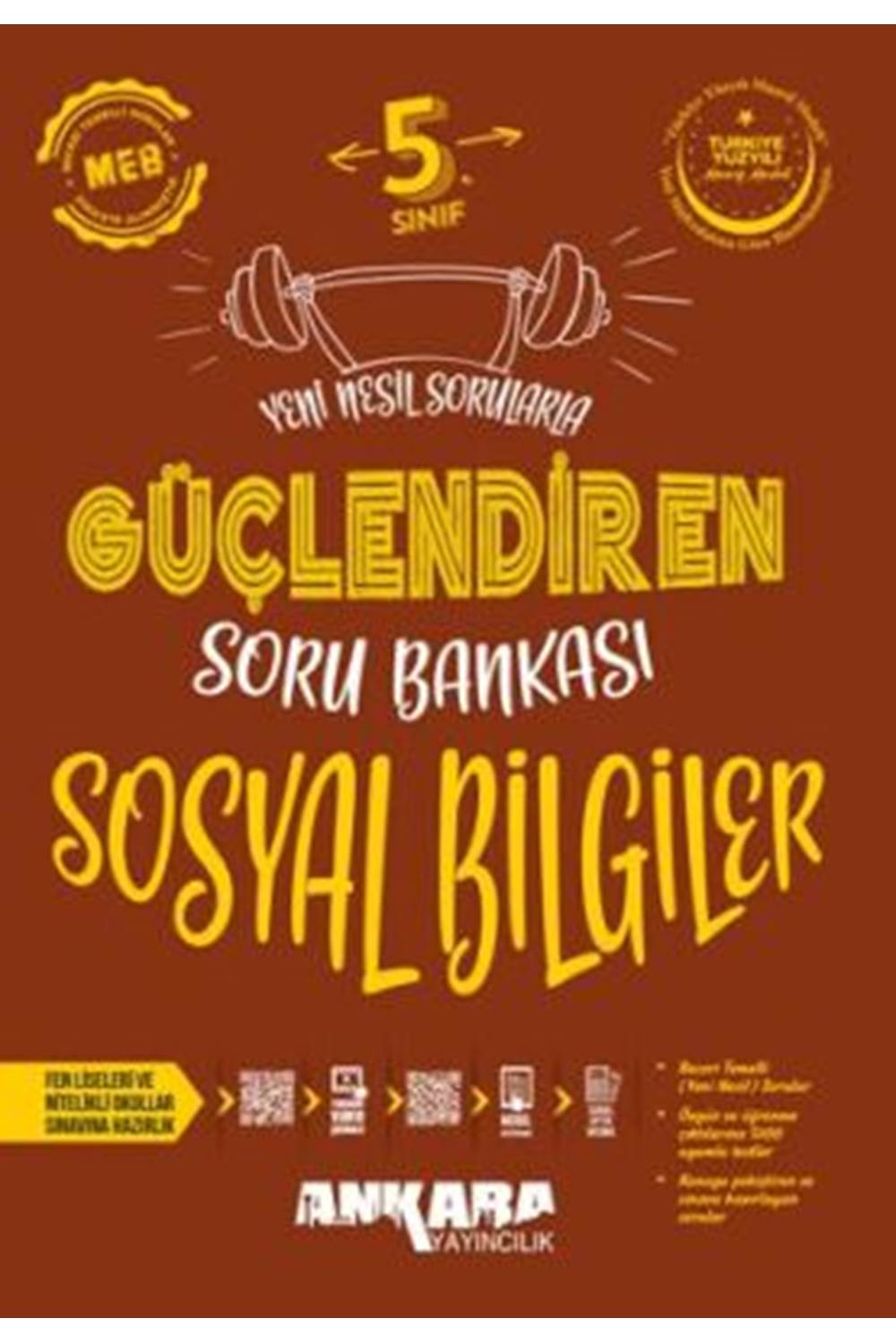 Ankara Yayıncılık 5. Sınıf Güçlendiren Sosyal Bilgiler Soru Bankası