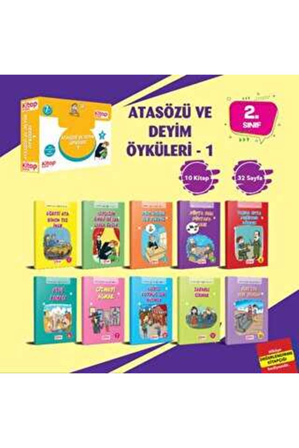 Atasözü ve Deyim Öyküleri -1 10 Kitap + Değerlendirme Testi
