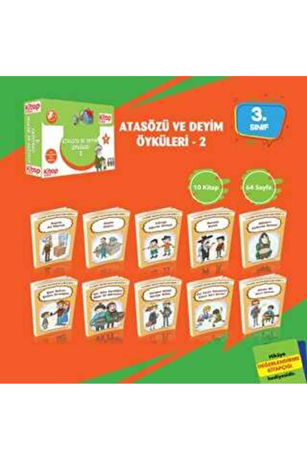 Atasözü ve Deyim Öyküleri - 2 10 Kitap + Değerlendirme Testi