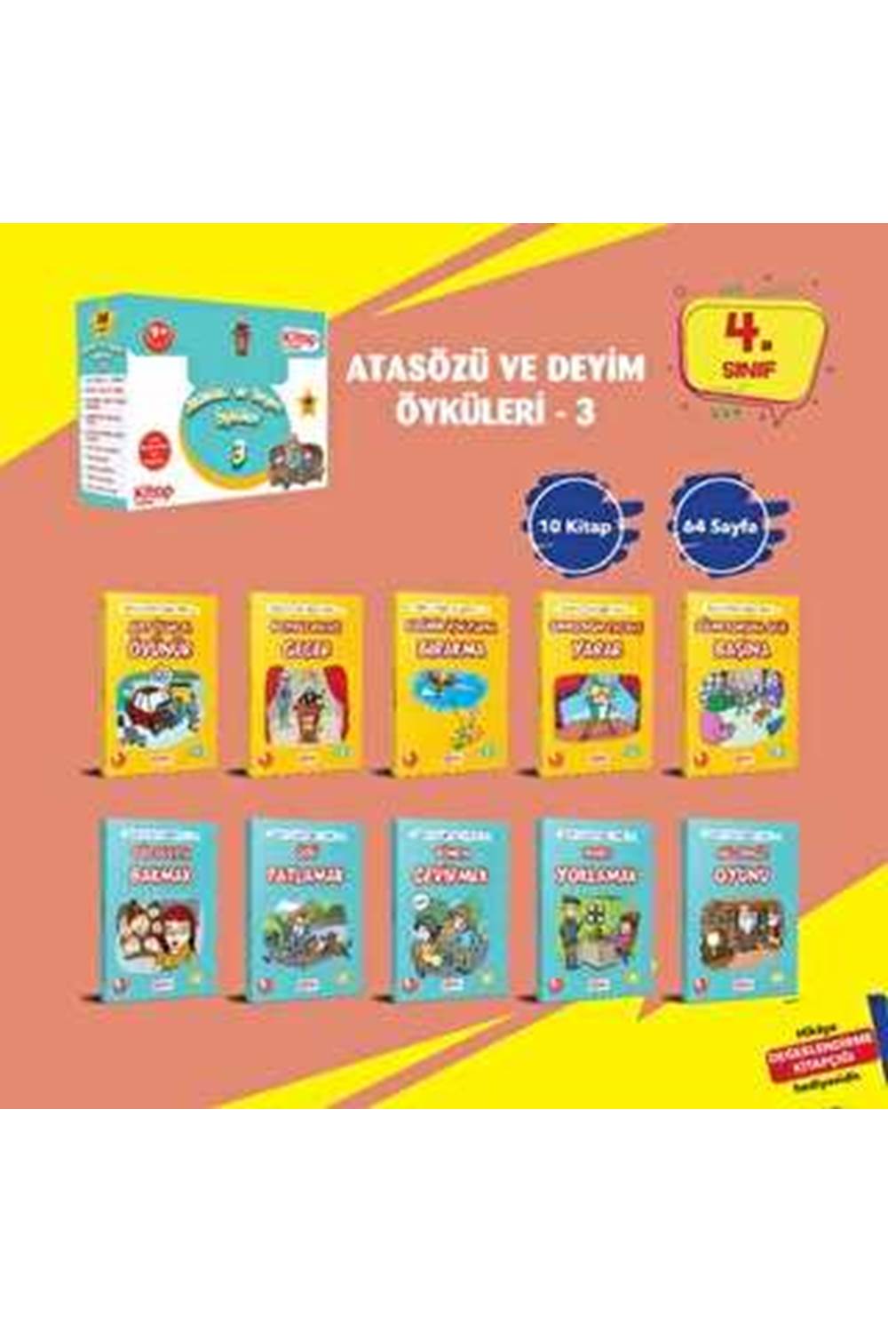 Atasözü ve Deyim Öyküleri - 3 10 Kitap + Değerlendirme Testi