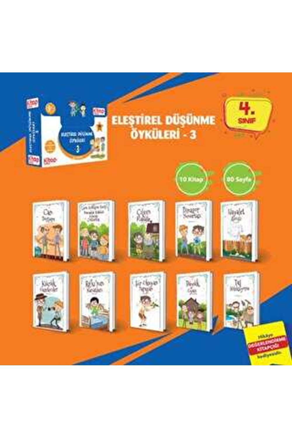 Eleştirel ve Yaratıcı Düşünme Öyküleri - 3 10 Kitap - Etkinlik Testi - Değerlendirme Testi