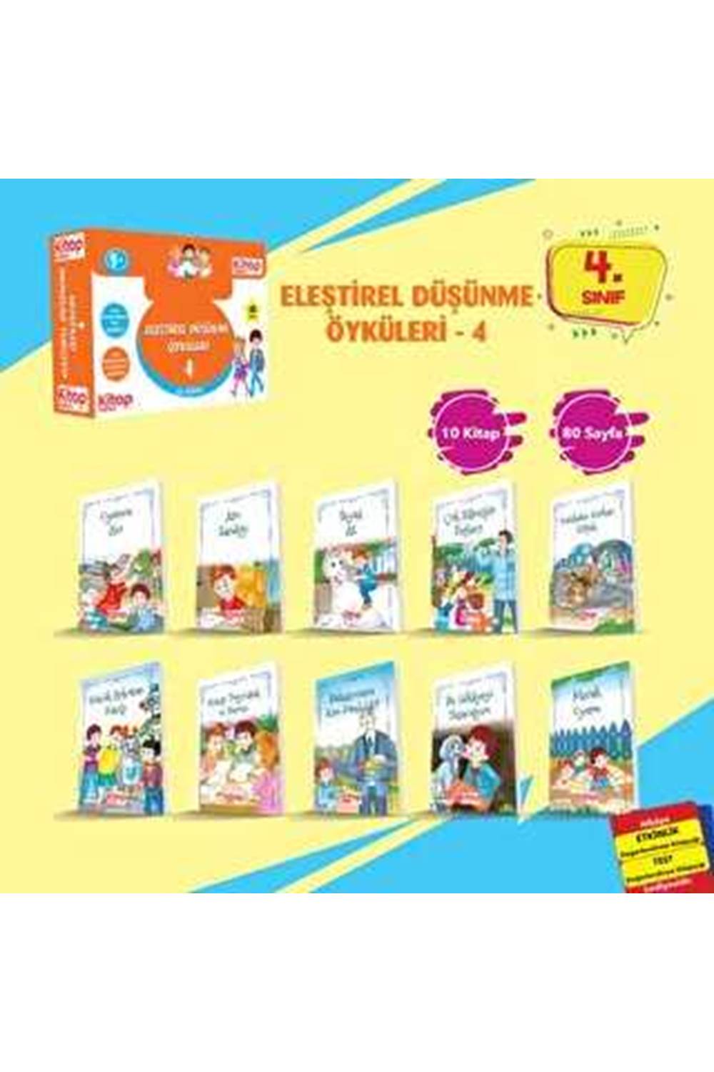 Eleştirel ve Yaratıcı Düşünme Öyküleri - 4 10 Kitap - Etkinlik Testi - Değerlendirme Testi