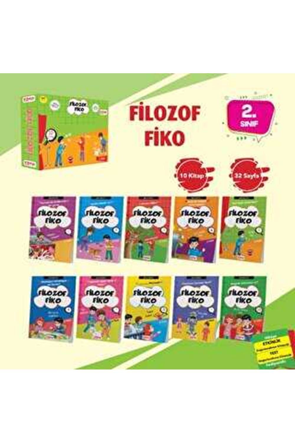 Filozof Fiko Hikaye Seti -1 10 Kitap - Etkinlik Testi - Değerlendirme Testi