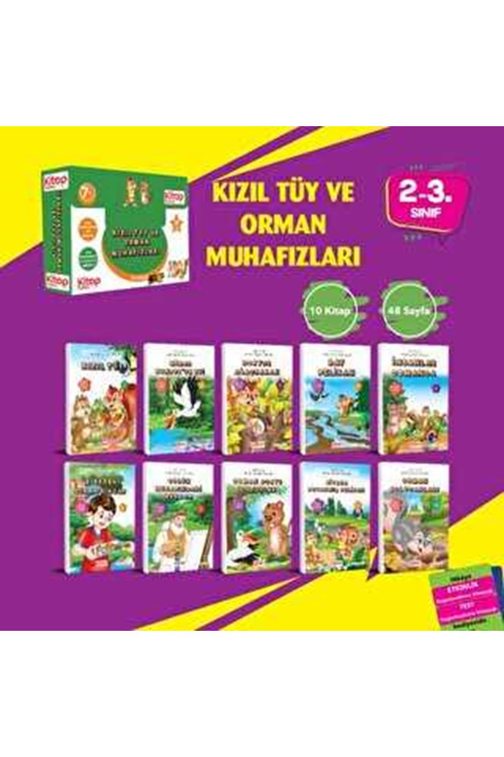 Kızıl Tüy ve Orman Muhafızları 10 Kitap - Etkinlik Testi - Değerlendirme Testi