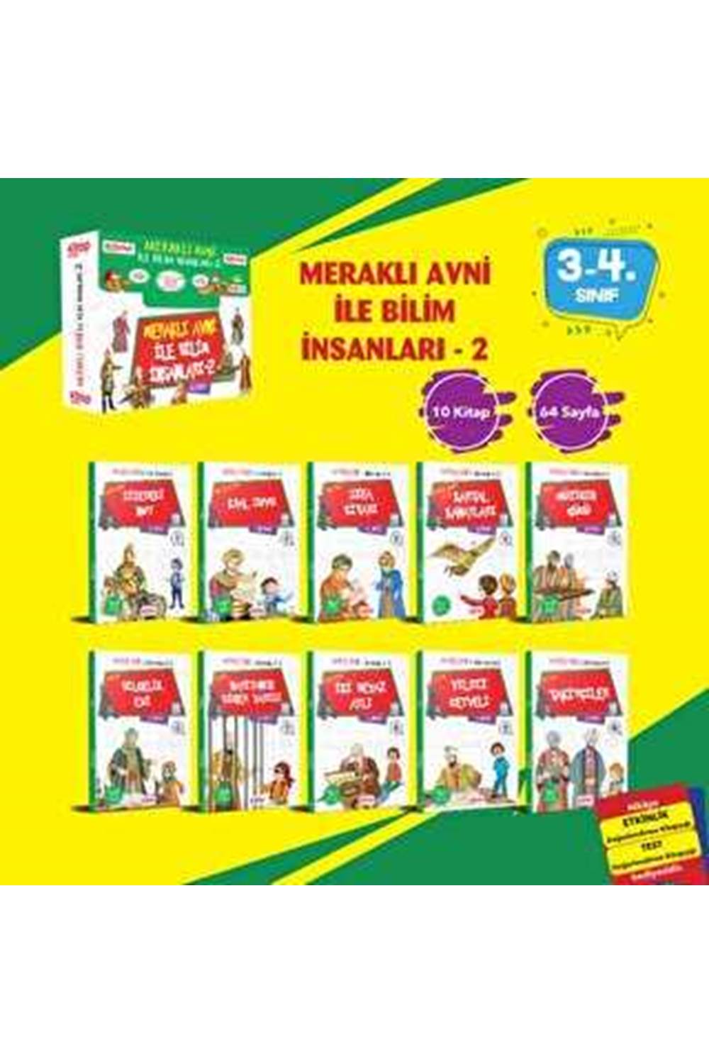 Meraklı Avni ile Bilim İnsanları Serisi - 2 10 Kitap - Etkinlik Testi - Değerlendirme Testi